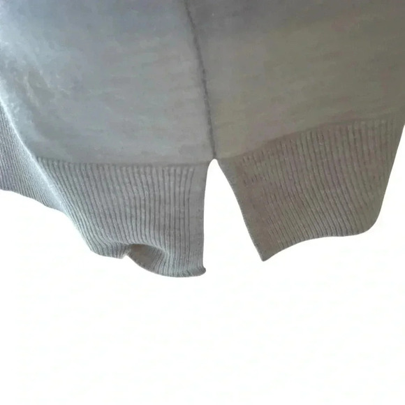 Worthington Sweater Women L Preppy Y2K Cozy V-Neck Neutral Effortless Oversized - Picture 7 of 9